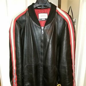 GUCCI LEATHER SPORTS JACKET